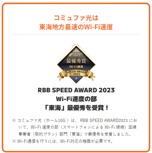 RBB TODAY 2023 コミュファ光