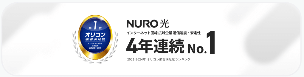 NURO光 オリコン顧客満足度 2024