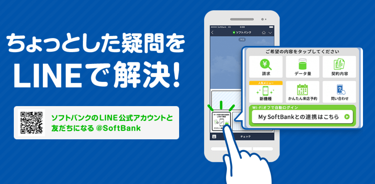 ソフトバンク光　LINE