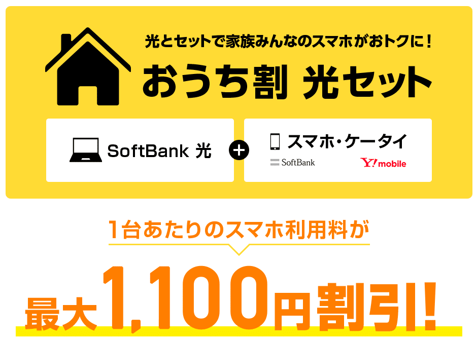 ソフトバンク光　おうち割