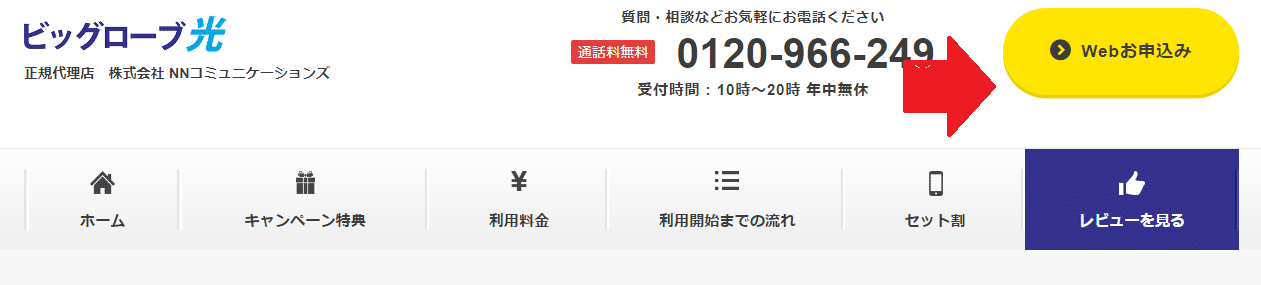 ビッグローブ光