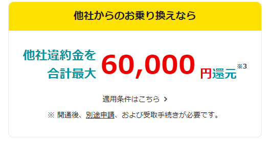 eo光　他社違約金負担