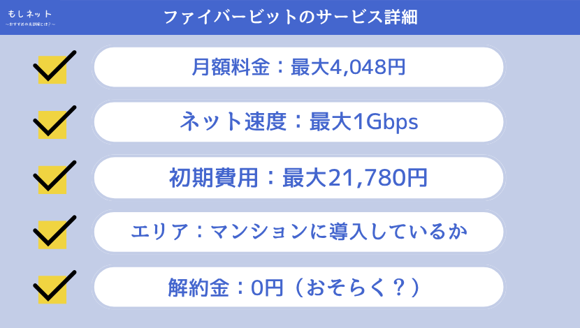 ファイバービットのサービス詳細
